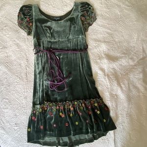 Betsey Johnson velvet mini dress